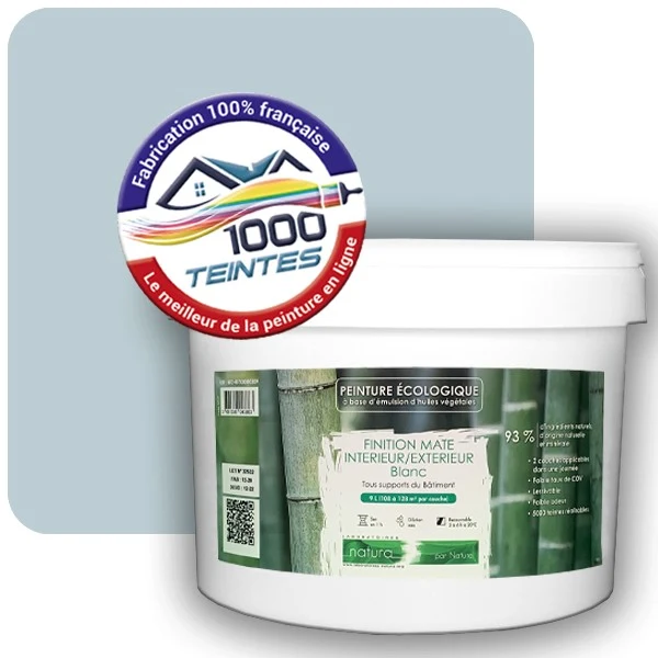Peinture Natura Tassili® Les Bleus (Mille Teintes E14-31) Intérieur/Extérieur MAT
