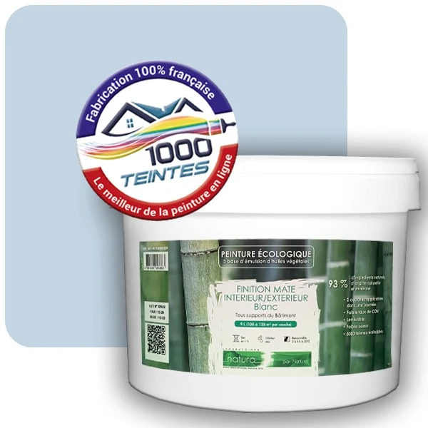Peinture Natura Tassili® Les Bleus (Mille Teintes E14-41) Intérieur/Extérieur MAT