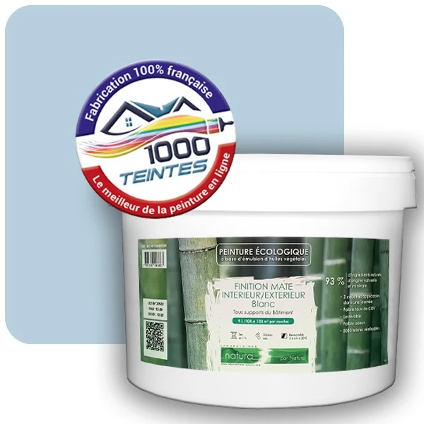 Peinture Natura Tassili® Les Bleus (Mille Teintes E14-52) Intérieur/Extérieur MAT