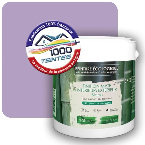 Peinture Natura Tassili® Les Violets (Mille Teintes E15-44) Intérieur/Extérieur MAT