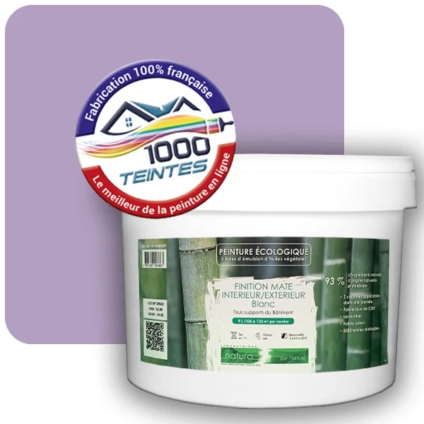 Peinture Natura Tassili® Les Violets (Mille Teintes E15-44) Intérieur/Extérieur MAT