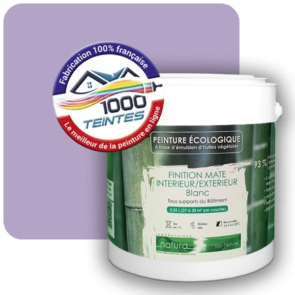Peinture Natura Tassili® Les Violets (Mille Teintes E15-48) Intérieur/Extérieur MAT