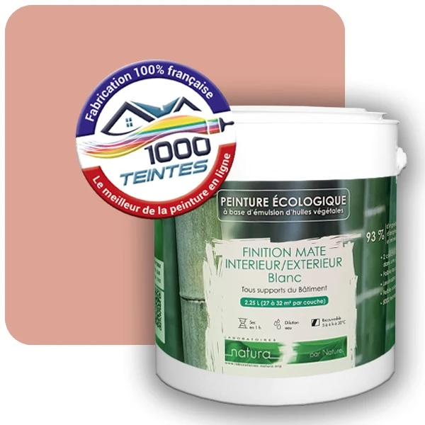 Peinture Natura Tassili® Les Rouges (Mille Teintes E3-32) Intérieur/Extérieur MAT