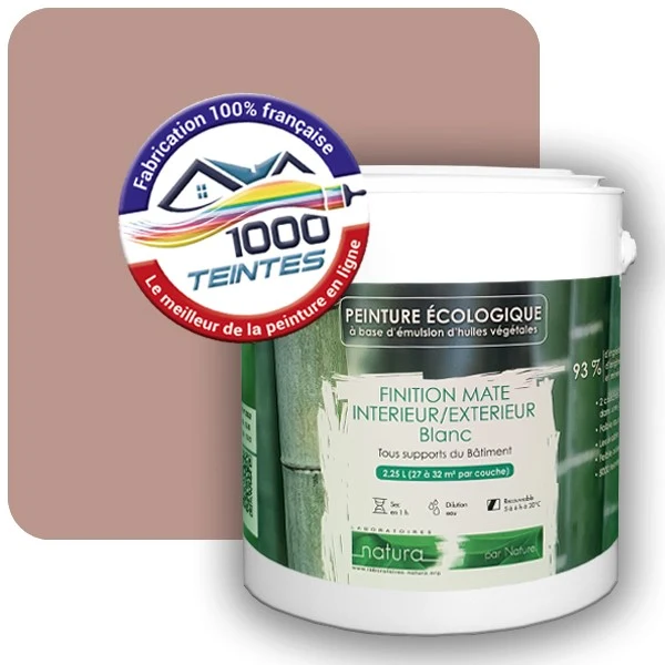 Peinture Natura Tassili® Les Rouges (Mille Teintes E3-37) Intérieur/Extérieur MAT