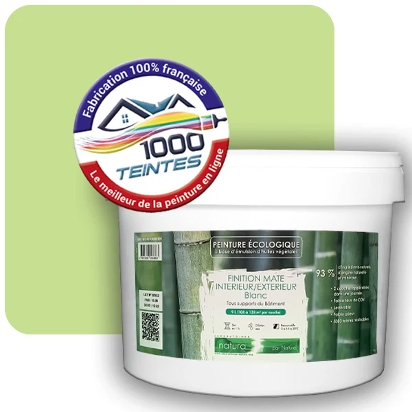 Peinture Natura Tassili® Les Verts (Mille Teintes E10-2) Intérieur/Extérieur MAT