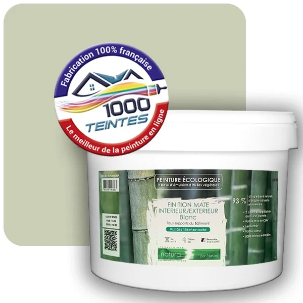 Peinture Natura Tassili® Les Verts (Mille Teintes E10-17) Intérieur/Extérieur MAT