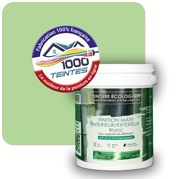 Peinture Natura Tassili® Les Verts (Mille Teintes E10-27) Intérieur/Extérieur MAT