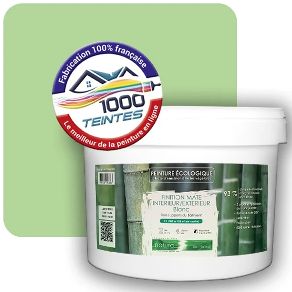 Peinture Natura Tassili® Les Verts (Mille Teintes E10-27) Intérieur/Extérieur MAT