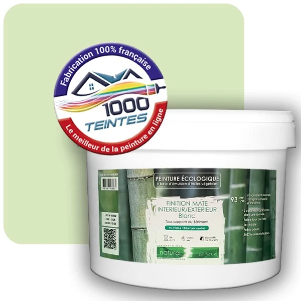 Peinture Natura Tassili® Les Verts (Mille Teintes E10-26) Intérieur/Extérieur MAT