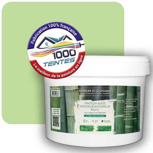 Peinture Natura Tassili® Les Verts (Mille Teintes E10-22) Intérieur/Extérieur MAT