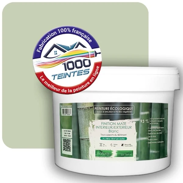 Peinture Natura Tassili® Les Verts (Mille Teintes E10-32) Intérieur/Extérieur MAT
