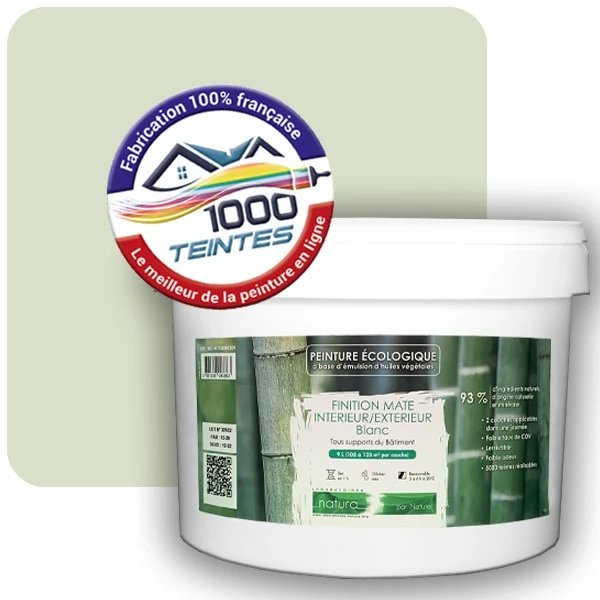 Peinture Natura Tassili® Les Verts (Mille Teintes E10-31) Intérieur/Extérieur MAT