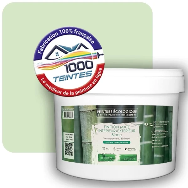 Peinture Natura Tassili® Les Verts (Mille Teintes E10-41) Intérieur/Extérieur MAT