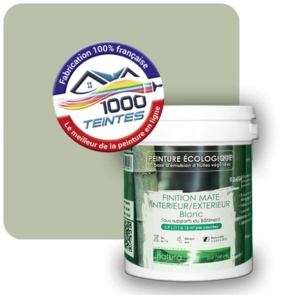 Peinture Natura Tassili® Les Verts (Mille Teintes E10-36) Intérieur/Extérieur MAT