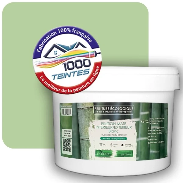 Peinture Natura Tassili® Les Verts (Mille Teintes E10-47) Intérieur/Extérieur MAT