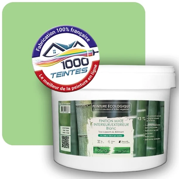 Peinture Natura Tassili® Les Verts (Mille Teintes E10-42) Intérieur/Extérieur MAT