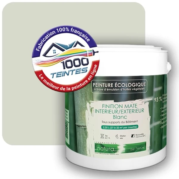Peinture Natura Tassili® Les Verts (Mille Teintes E10-56) Intérieur/Extérieur MAT