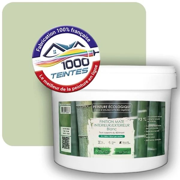 Peinture Natura Tassili® Les Verts (Mille Teintes E10-52) Intérieur/Extérieur MAT