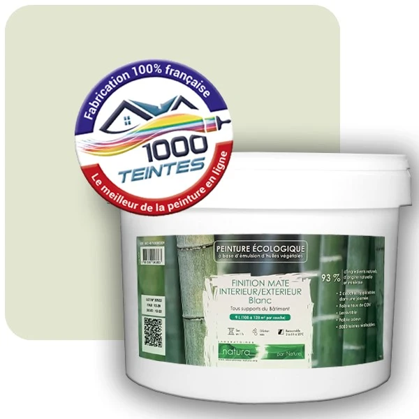 Peinture Natura Tassili® Les Verts (Mille Teintes E10-51) Intérieur/Extérieur MAT