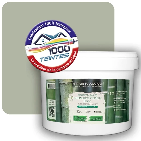 Peinture Natura Tassili® Les Verts (Mille Teintes E10-58) Intérieur/Extérieur MAT