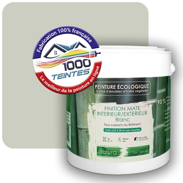 Peinture Natura Tassili® Les Verts (Mille Teintes E10-57) Intérieur/Extérieur MAT
