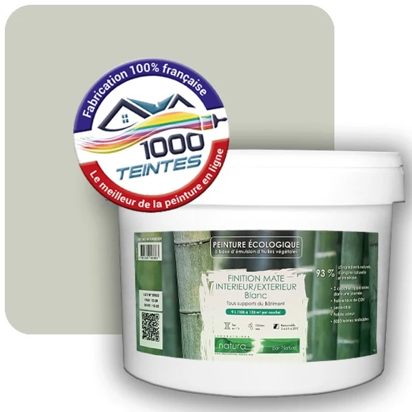 Peinture Natura Tassili® Les Verts (Mille Teintes E10-57) Intérieur/Extérieur MAT