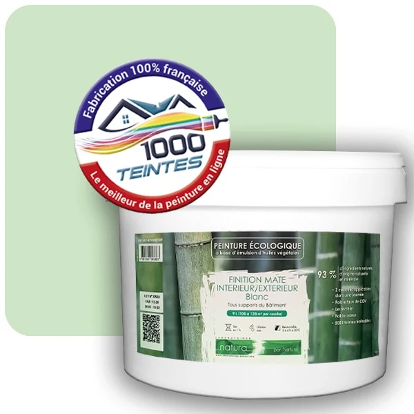 Peinture Natura Tassili® Les Verts (Mille Teintes E11-1) Intérieur/Extérieur MAT