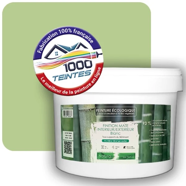 Peinture Natura Tassili® Les Verts (Mille Teintes E10-7) Intérieur/Extérieur MAT