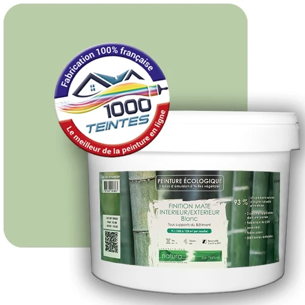 Peinture Natura Tassili® Les Verts (Mille Teintes E11-12) Intérieur/Extérieur MAT