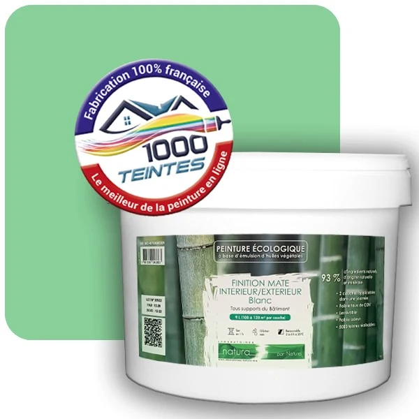 Peinture Natura Tassili® Les Verts (Mille Teintes E11-23) Intérieur/Extérieur MAT