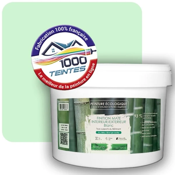 Peinture Natura Tassili® Les Verts (Mille Teintes E11-22) Intérieur/Extérieur MAT