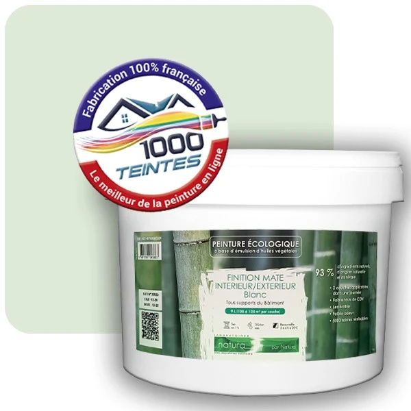 Peinture Natura Tassili® Les Verts (Mille Teintes E11-21) Intérieur/Extérieur MAT