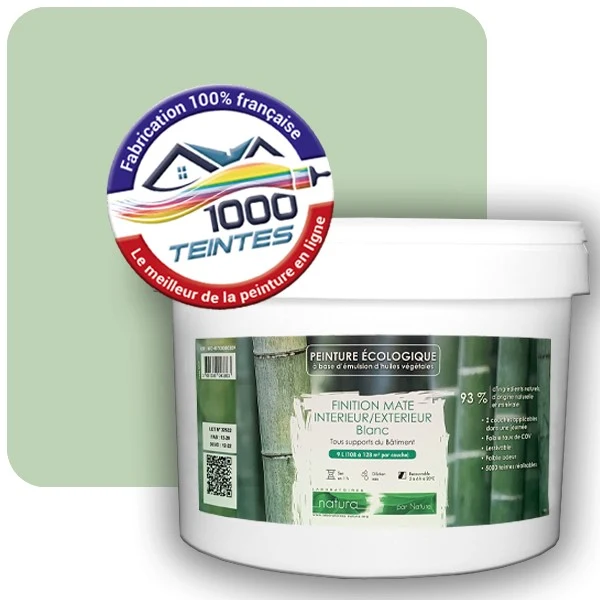 Peinture Natura Tassili® Les Verts (Mille Teintes E11-27) Intérieur/Extérieur MAT