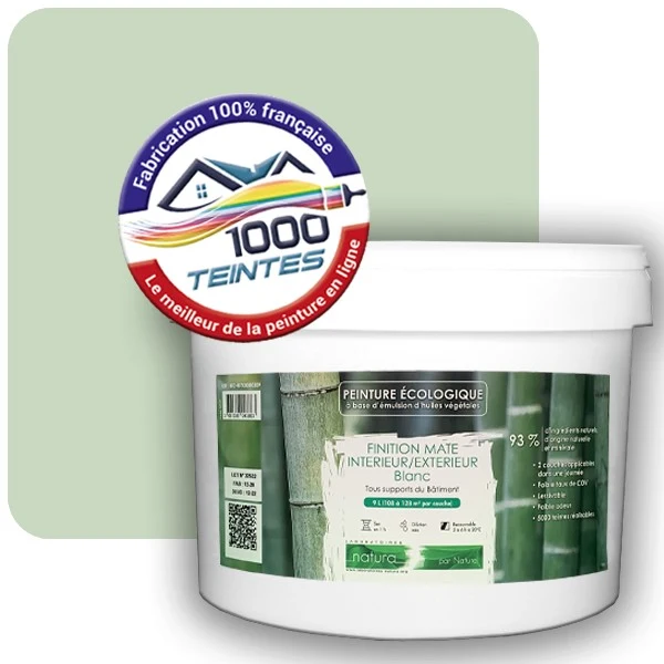 Peinture Natura Tassili® Les Verts (Mille Teintes E11-26) Intérieur/Extérieur MAT