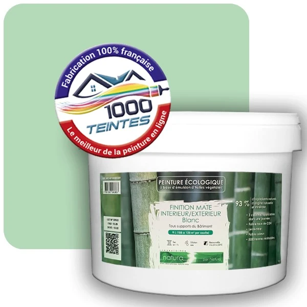 Peinture Natura Tassili® Les Verts (Mille Teintes E11-42) Intérieur/Extérieur MAT
