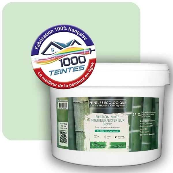 Peinture Natura Tassili® Les Verts (Mille Teintes E11-41) Intérieur/Extérieur MAT