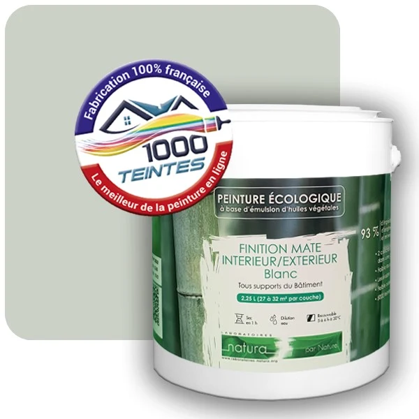 Peinture Natura Tassili® Les Verts (Mille Teintes E11-36) Intérieur/Extérieur MAT