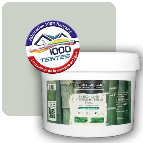 Peinture Natura Tassili® Les Verts (Mille Teintes E11-36) Intérieur/Extérieur MAT