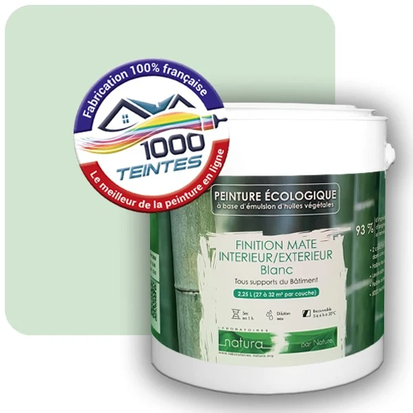 Peinture Natura Tassili® Les Verts (Mille Teintes E11-46) Intérieur/Extérieur MAT