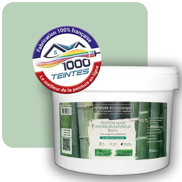 Peinture Natura Tassili® Les Verts (Mille Teintes E11-52) Intérieur/Extérieur MAT