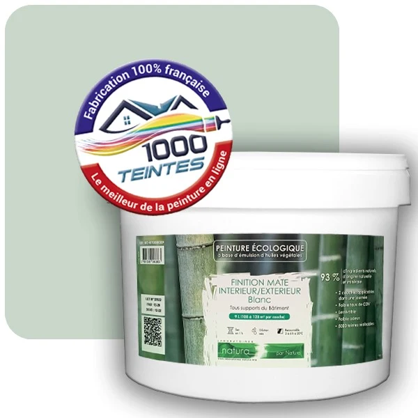Peinture Natura Tassili® Les Verts (Mille Teintes E12-11) Intérieur/Extérieur MAT