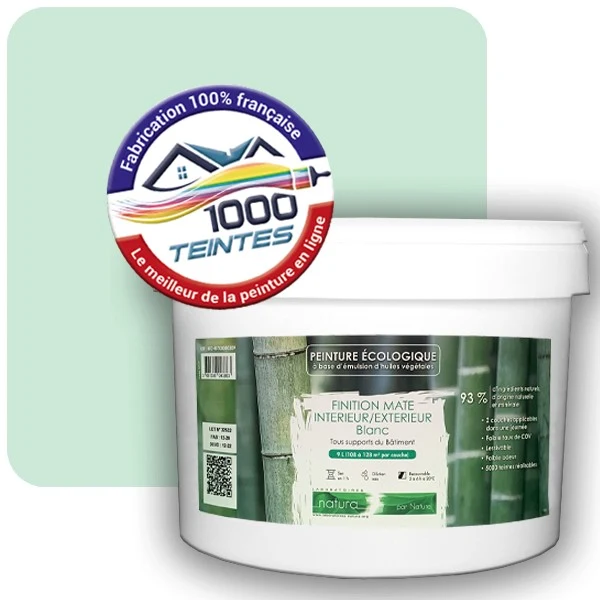 Peinture Natura Tassili® Les Verts (Mille Teintes E12-1) Intérieur/Extérieur MAT