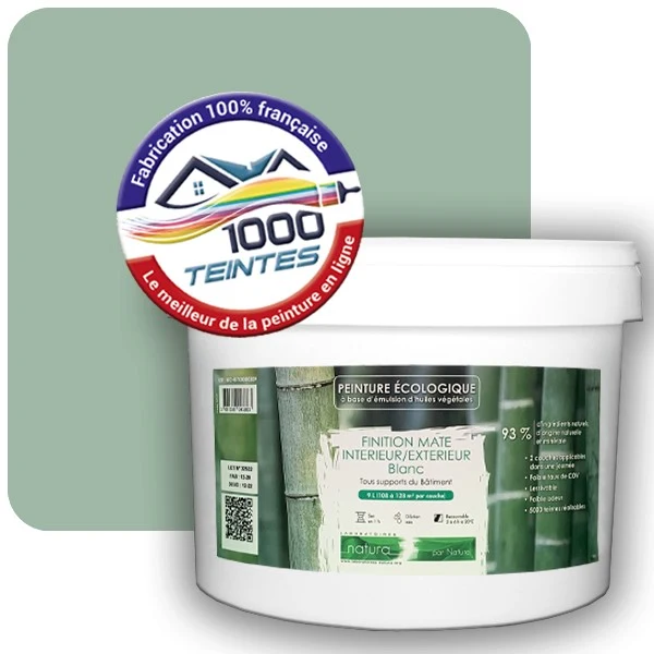 Peinture Natura Tassili® Les Verts (Mille Teintes E12-13) Intérieur/Extérieur MAT