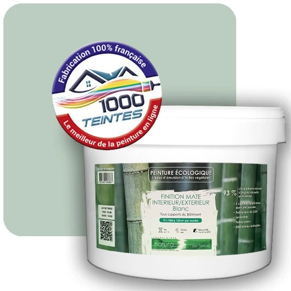 Peinture Natura Tassili® Les Verts (Mille Teintes E12-12) Intérieur/Extérieur MAT