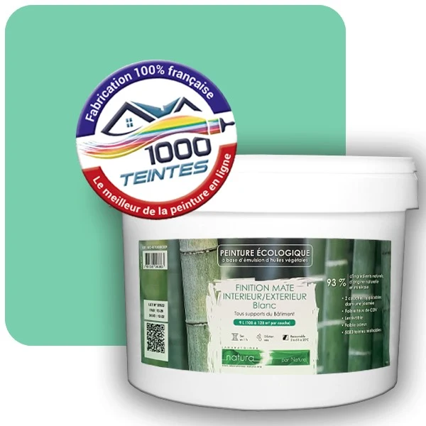 Peinture Natura Tassili® Les Verts (Mille Teintes E12-3) Intérieur/Extérieur MAT