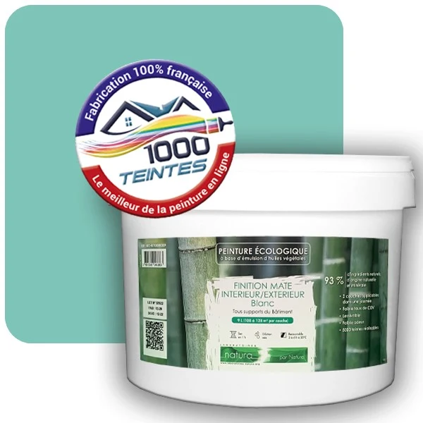 Peinture Natura Tassili® Les Verts (Mille Teintes E12-28) Intérieur/Extérieur MAT
