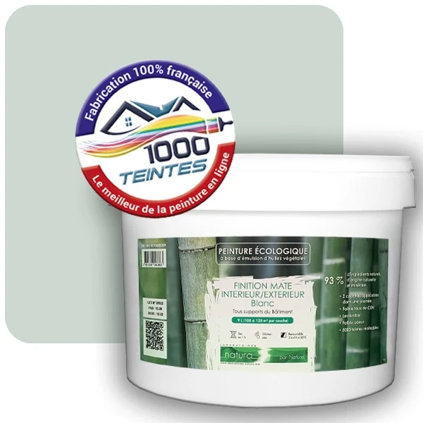Peinture Natura Tassili® Les Verts (Mille Teintes E12-37) Intérieur/Extérieur MAT