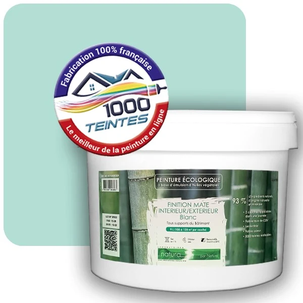 Peinture Natura Tassili® Les Verts (Mille Teintes E12-47) Intérieur/Extérieur MAT