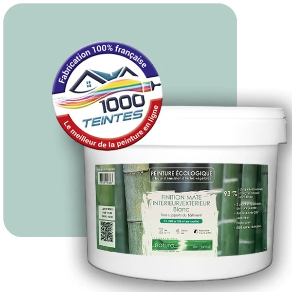 Peinture Natura Tassili® Les Verts (Mille Teintes E12-57) Intérieur/Extérieur MAT