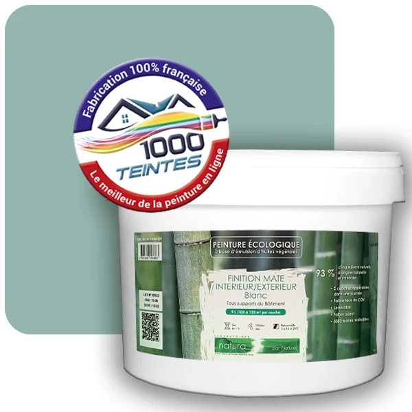 Peinture Natura Tassili® Les Verts (Mille Teintes E12-58) Intérieur/Extérieur MAT
